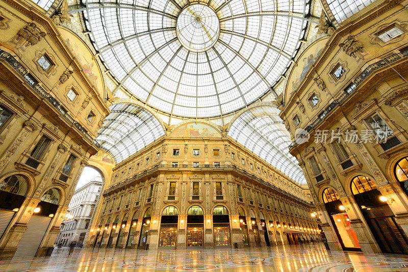 Vittorio Emanuele二世拱廊，意大利米兰